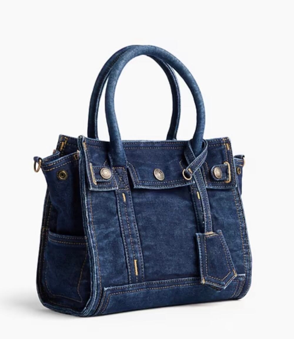 Gap Small Denim Five Pocket Tote in dark wash denim, NWT